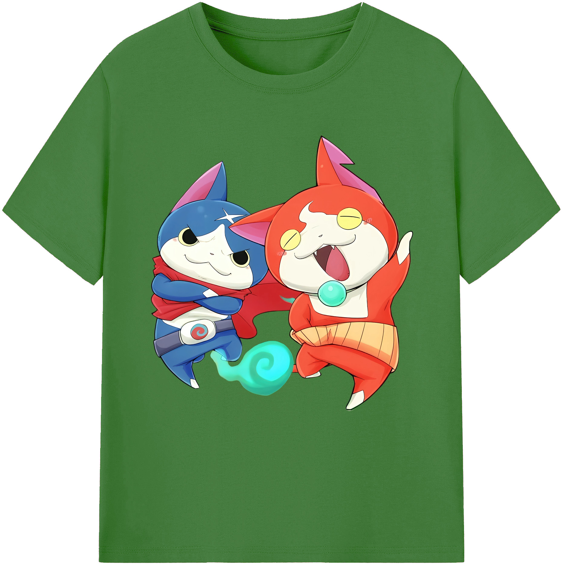 （画像用） 妖怪ウォッチ Yo-kai Watch レディースカジュアルプリントTシャツ（綿100％）